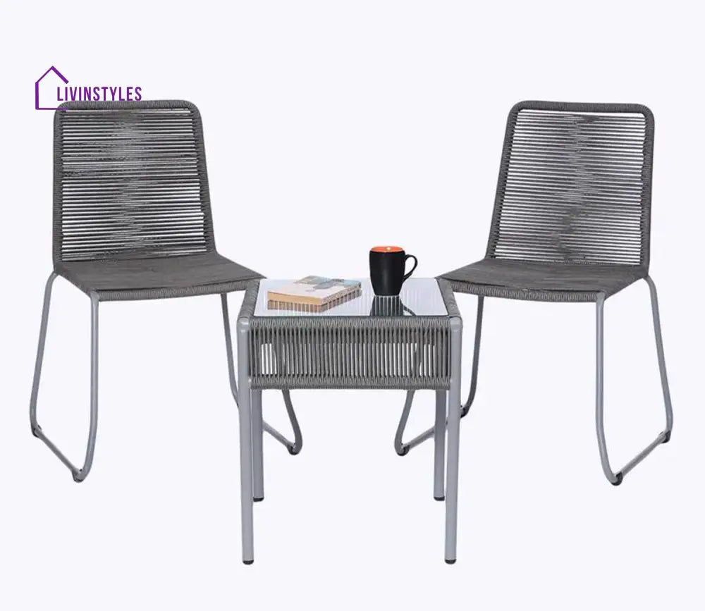 Adison Rope Patio Set (Dark Grey)