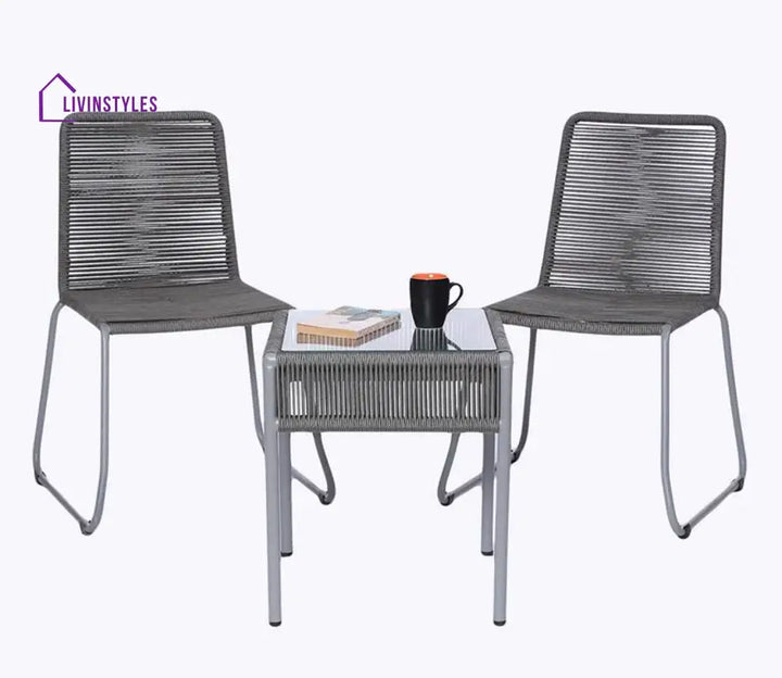 Adison Rope Patio Set (Dark Grey)