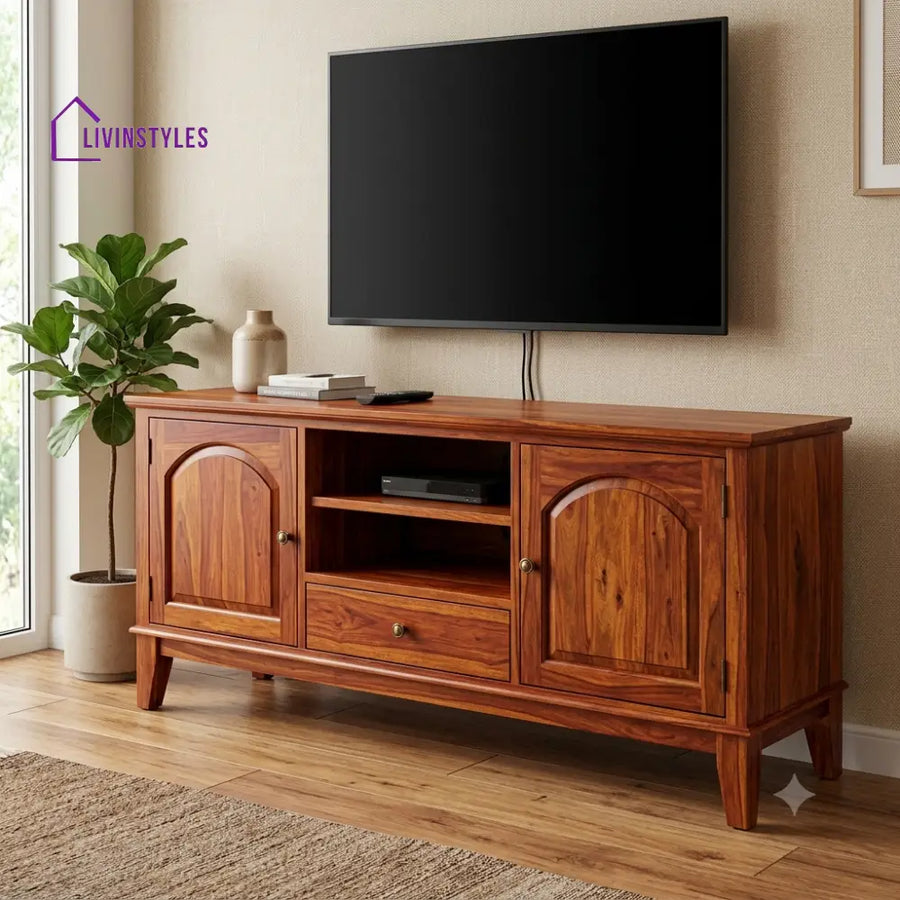 Adithya Solid Sheesham Wood Tv Unit for Living Room | Tv Cabinet | Tv Console