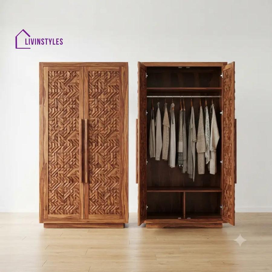 Aditi Wooden Wardrobe for Clothes | Cupboard for Clothes