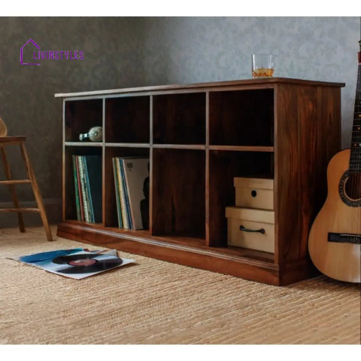 Aditya Large Bookshelf | Sideboard (Standard Honey Finish)
