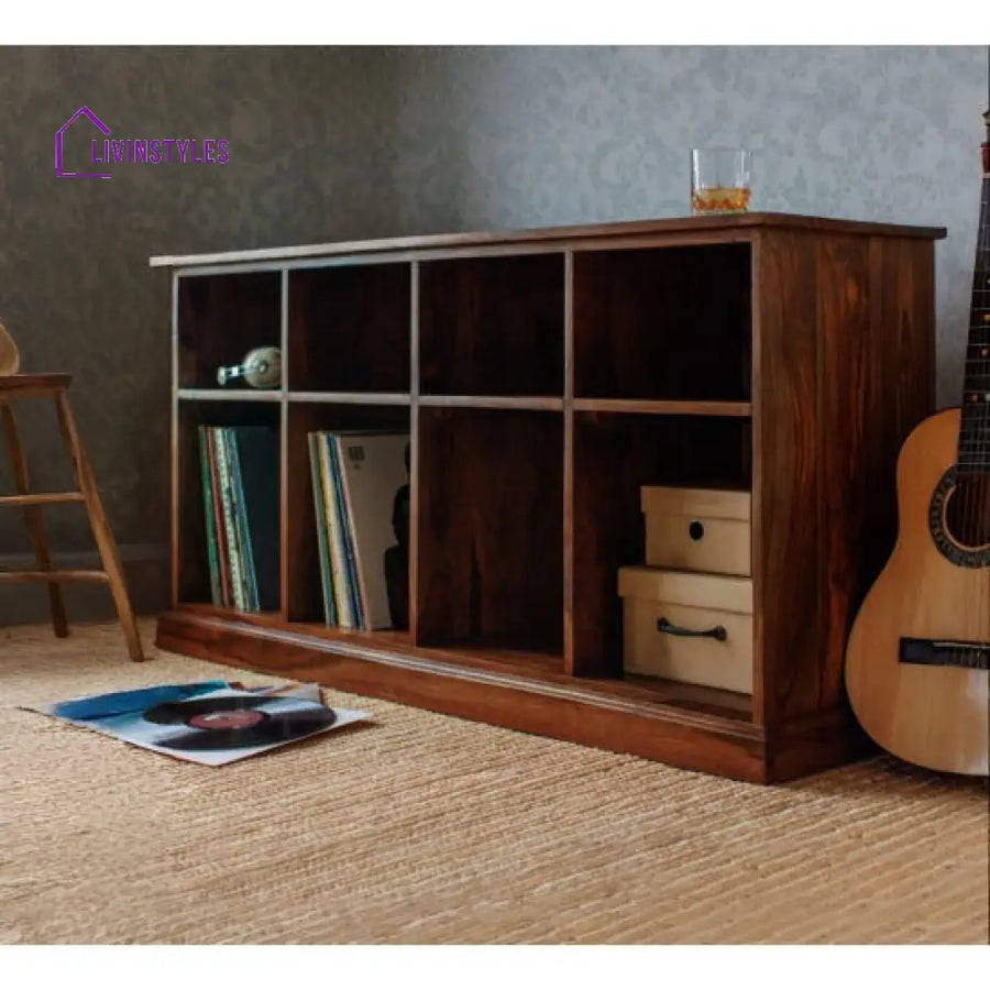Aditya Large Bookshelf | Sideboard (Standard Honey Finish)