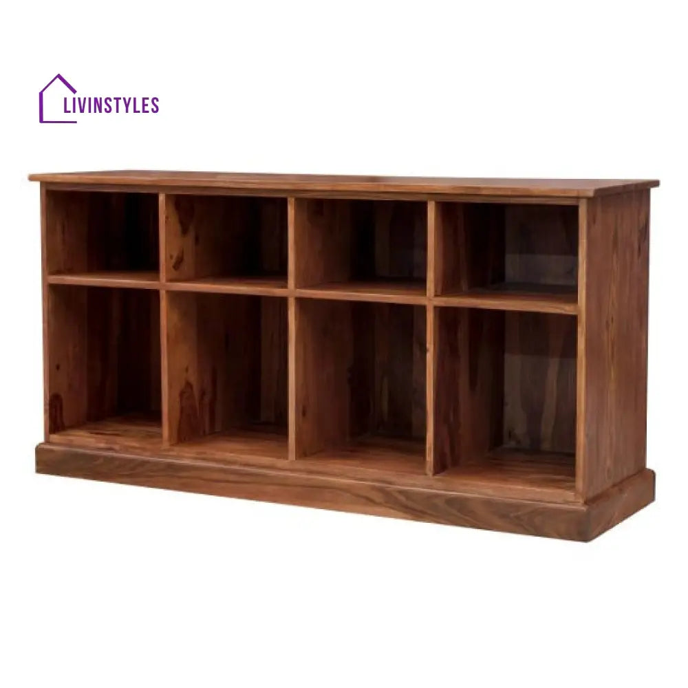 Aditya Large Bookshelf | Sideboard (Standard Honey Finish)