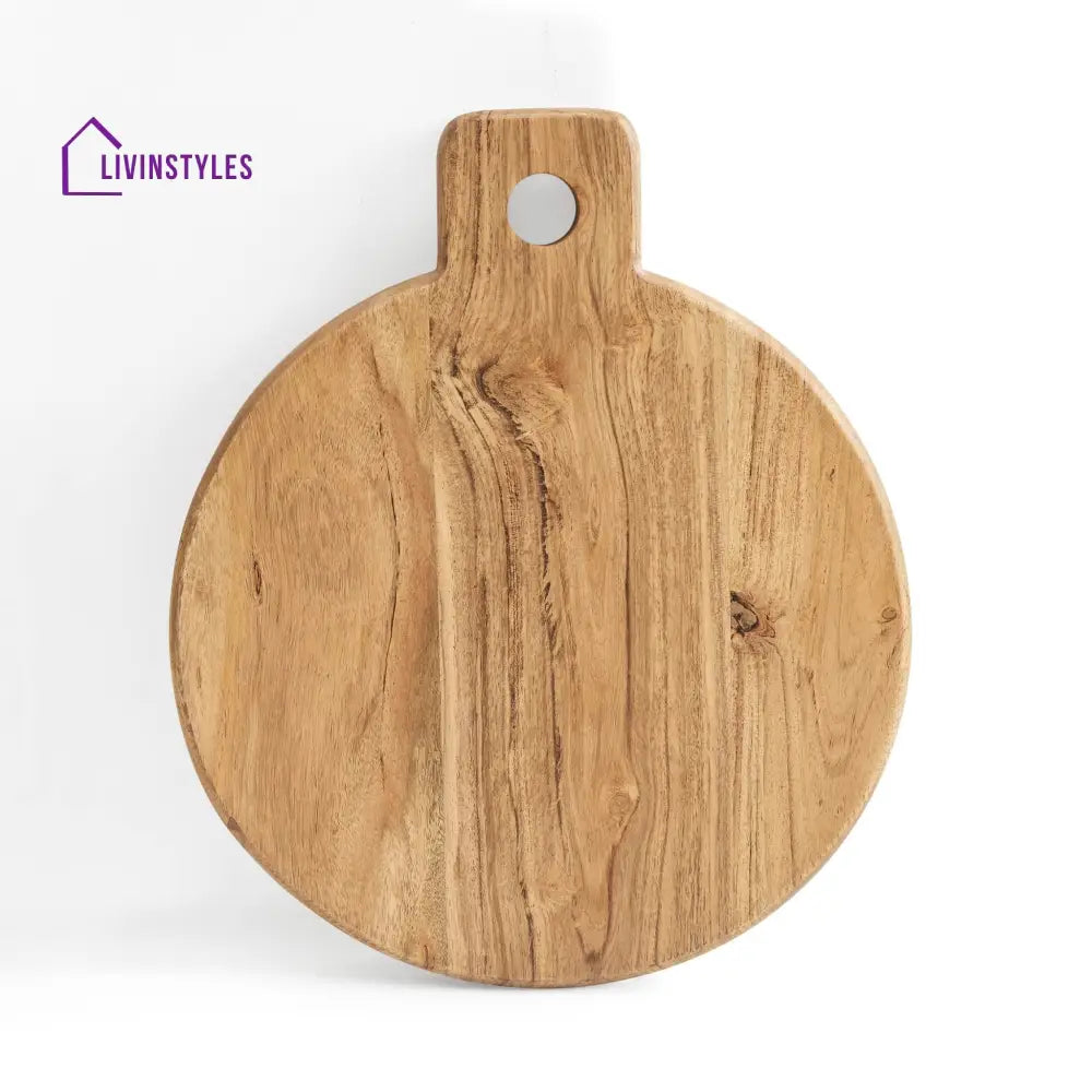 Adriana Acacia Circle Chopping Board - Natural Chopping Board