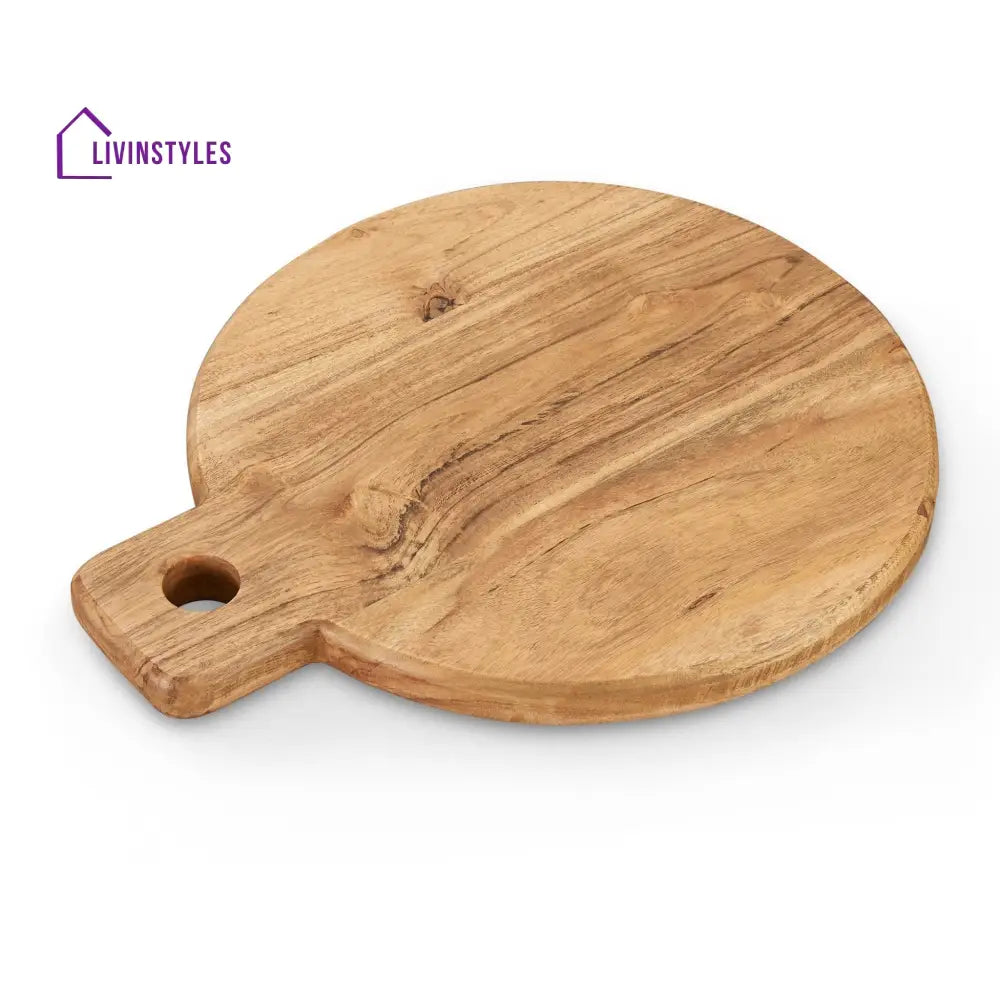Adriana Acacia Circle Chopping Board - Natural Chopping Board