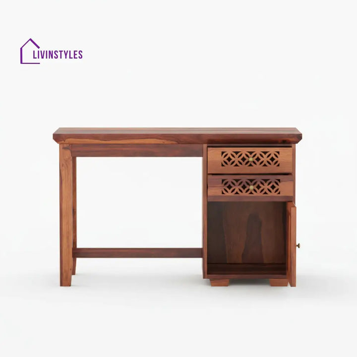 Adriana sheesham wood study with drawer and storage