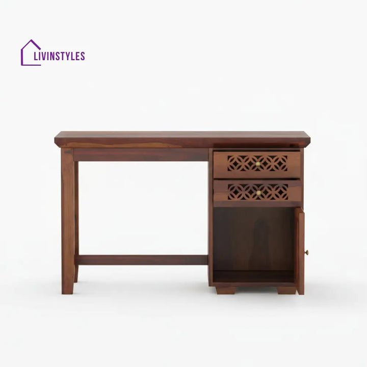 Adriana sheesham wood study with drawer and storage