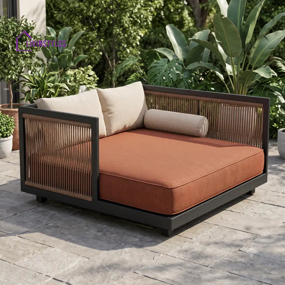 Adrienne Outdoor Day Bed | Garden Day Bed | Outdoor Day Beds for Villa