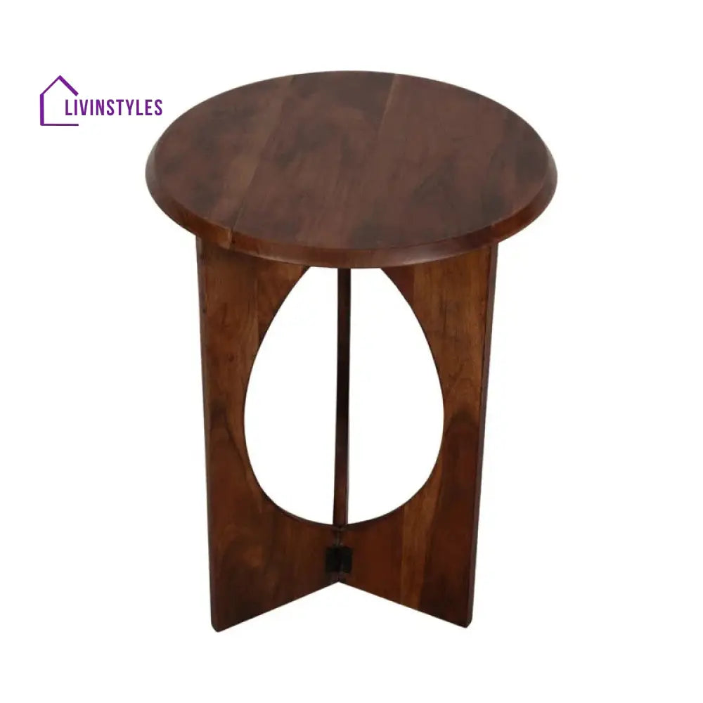 Advait Solid Wood Drink Table | End Table | Side Table for Living Room