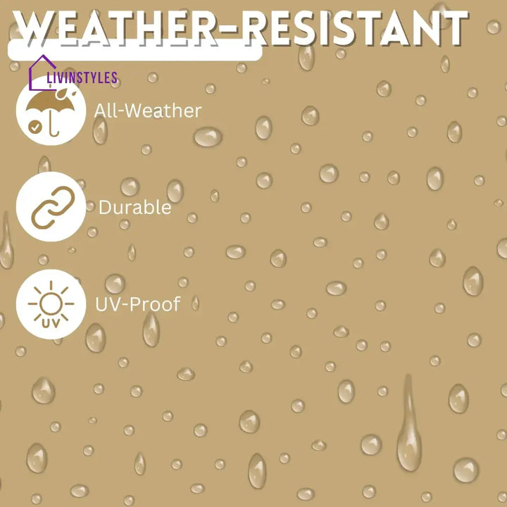 Adwoa 9ft Beige Color Outdoor Patio Umbrella with Centre Pole Patio Umbrella