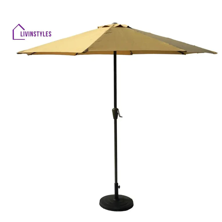 Adwoa 9ft Beige Color Outdoor Patio Umbrella with Centre Pole Patio Umbrella