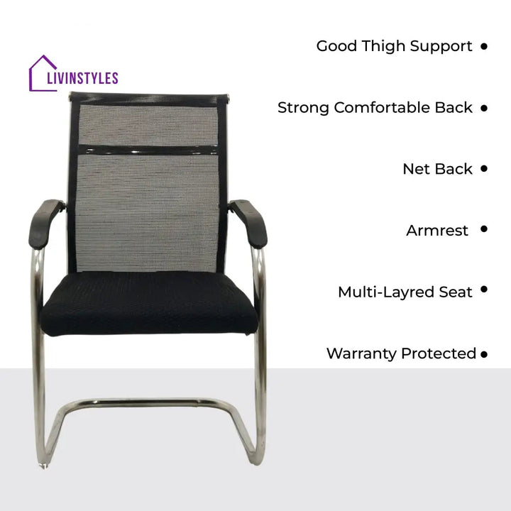 Aero Mesh Visitor Chair with Arms