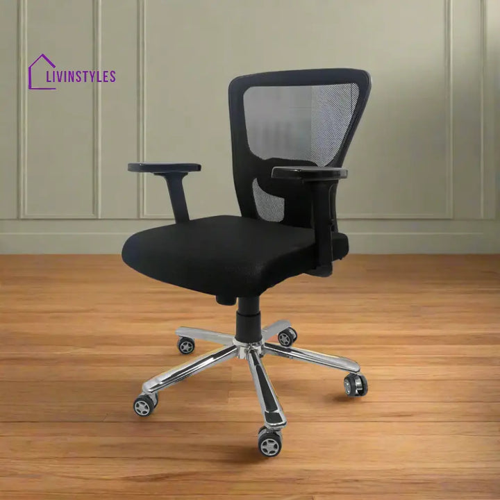 AeroFlex Black Mesh Low Back Office Chair | Scorpio Base