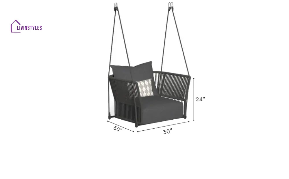 Afon Single Seater Hanging Swing Without Stand For Balcony Garden Swing - Swings