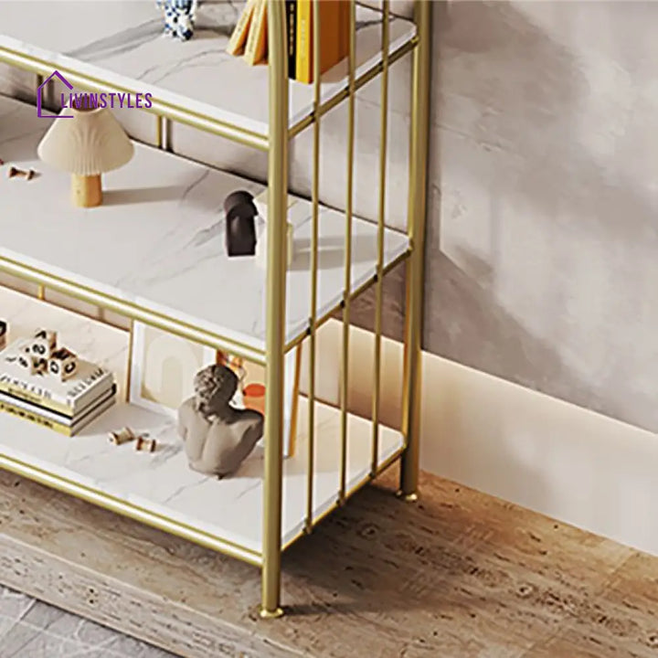Agata Stainless Steel Bookshelves | Storage Shelves - Single
