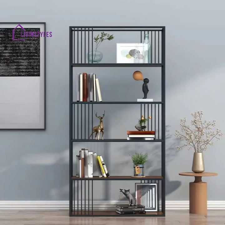 Agata Stainless Steel Frame Storage Shelves | Bookshelves