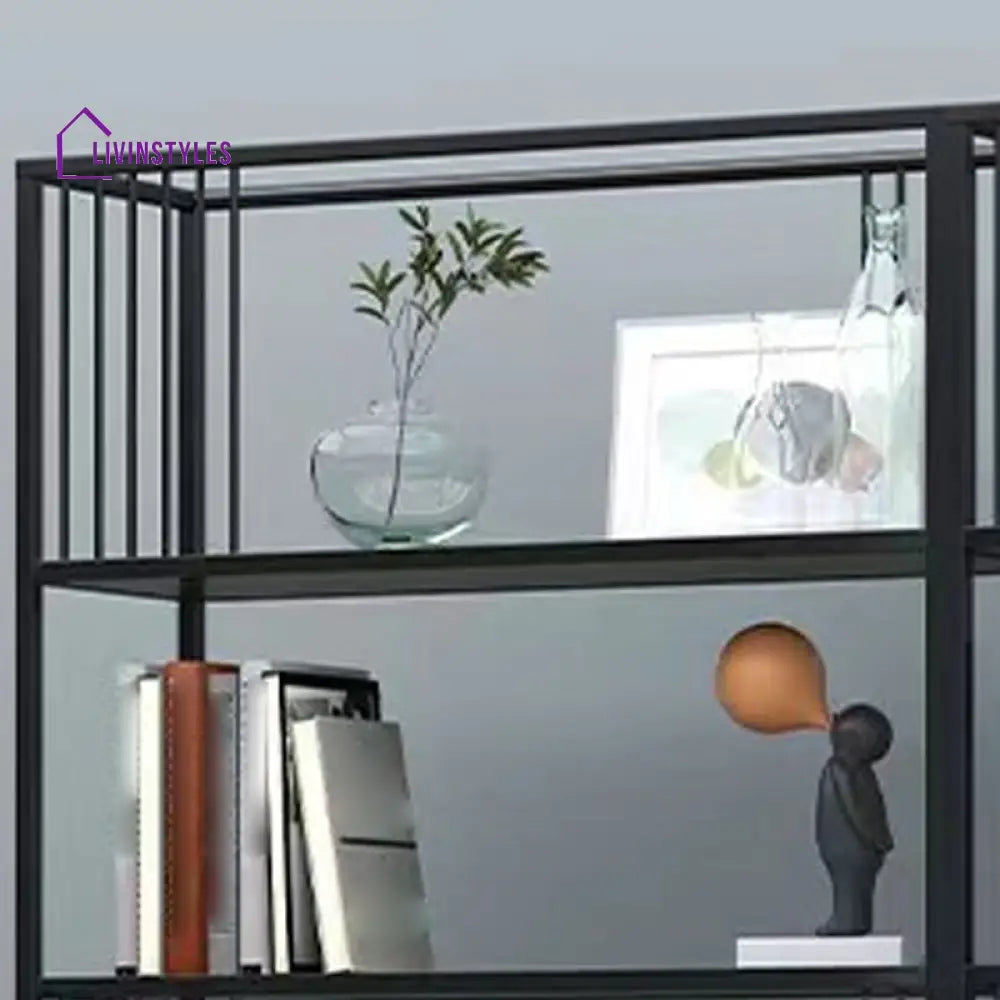 Agata Stainless Steel Frame Storage Shelves | Bookshelves