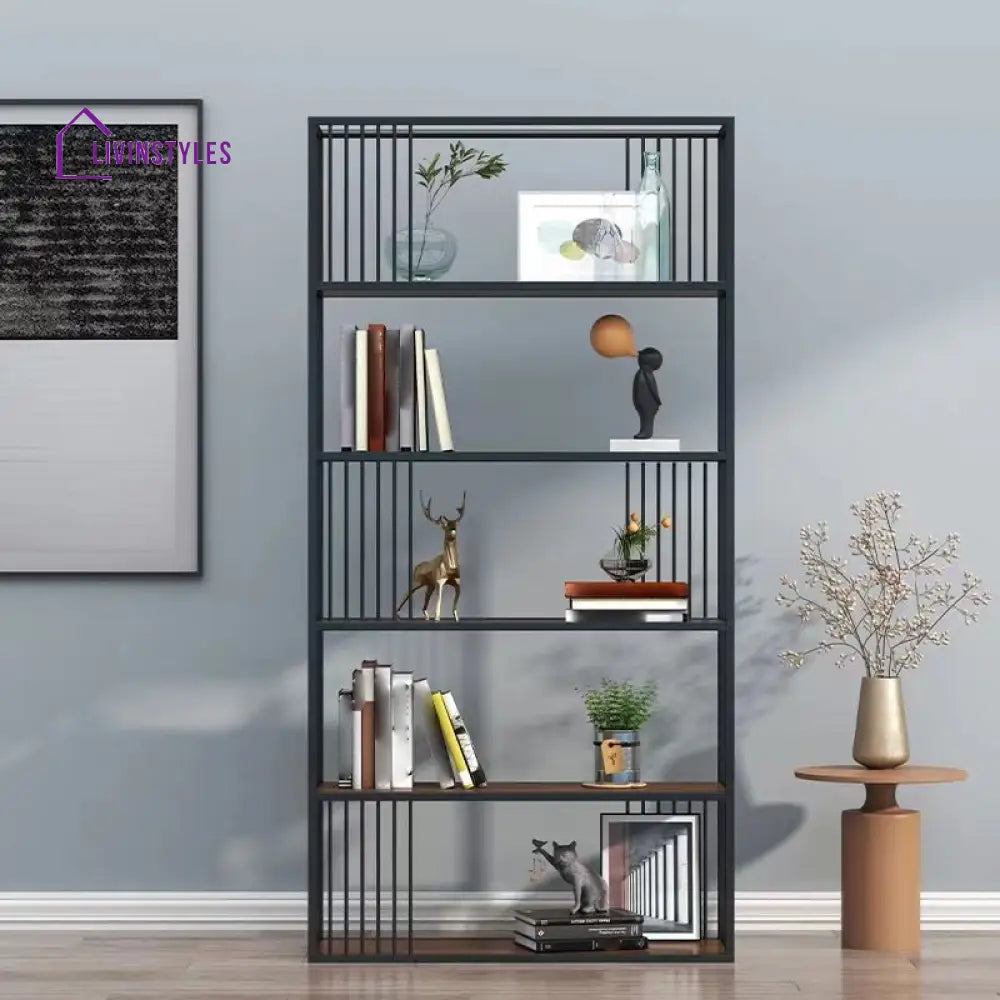 Agata Stainless Steel Frame Storage Shelves | Bookshelves