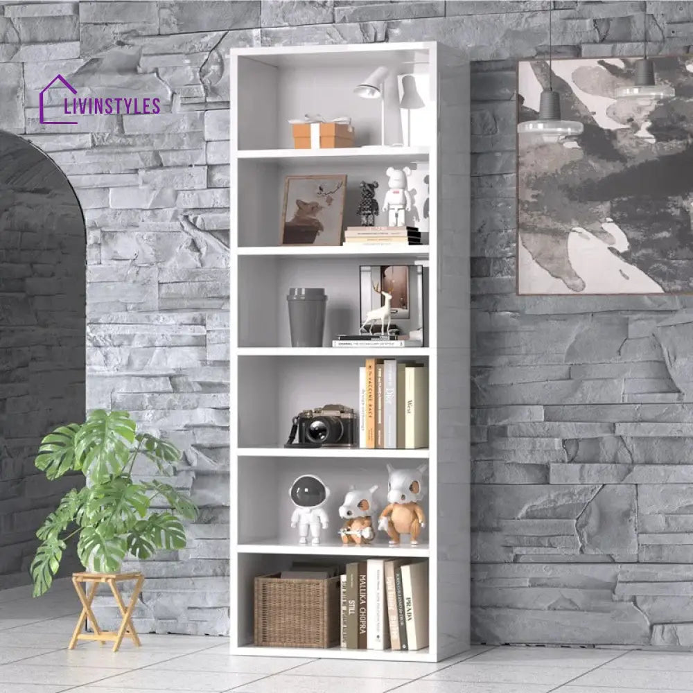 Aglaya Engineered Wood Bookshelves | Bookshelf for Living Room | Bedroom | Drawing Room | Study Room
