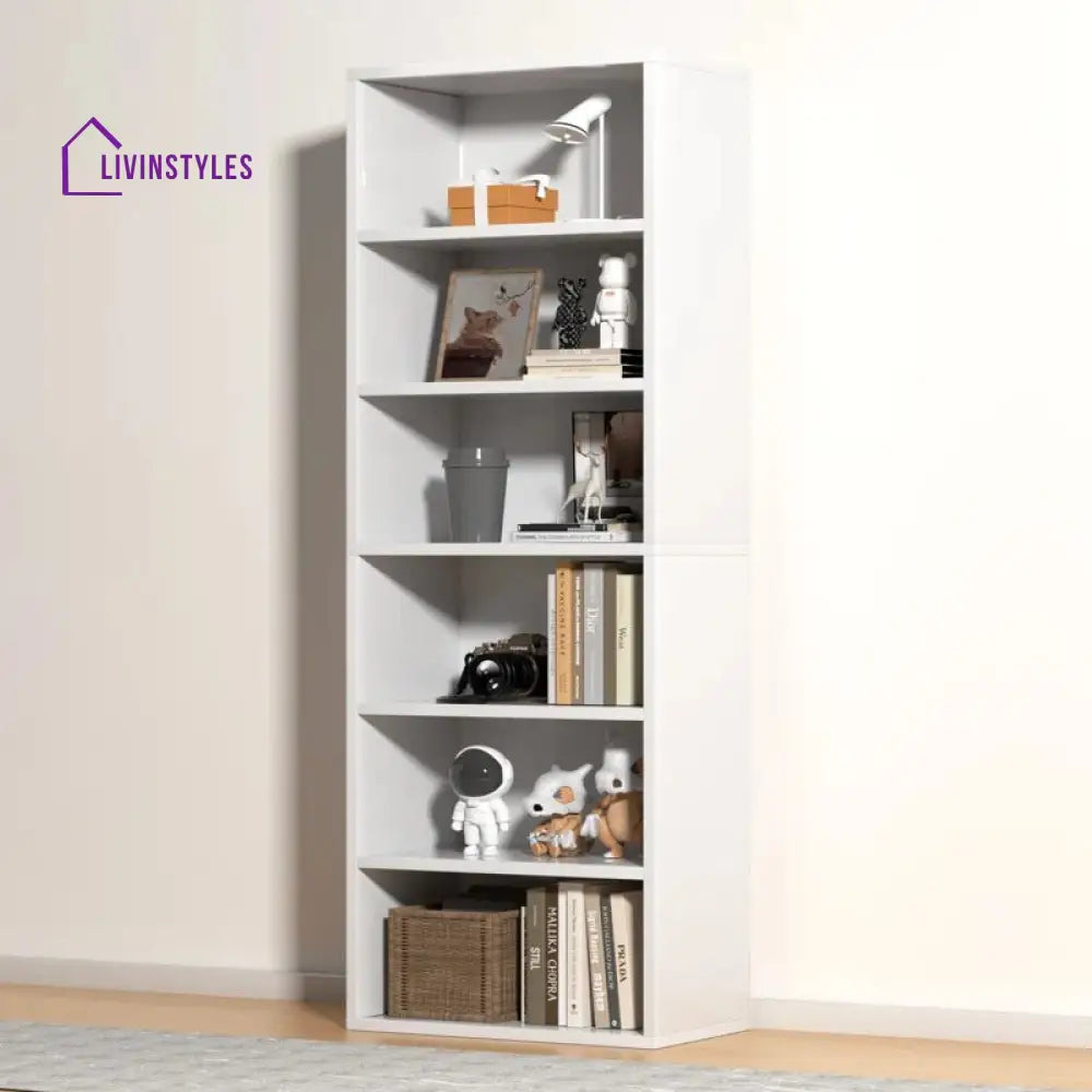 Aglaya Engineered Wood Bookshelves | Bookshelf for Living Room | Bedroom | Drawing Room | Study Room