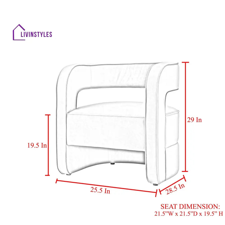 Agniya Accent Chair - Single Chair Accent Chair