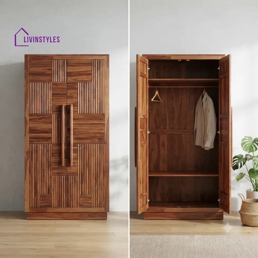 Agrima Wooden Wardrobe for Clothes | Cupboard for Clothes