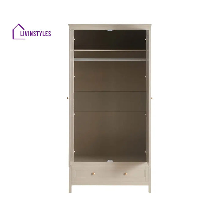 Agustín 2 Door Wardrobe with Drawer Wardrobe
