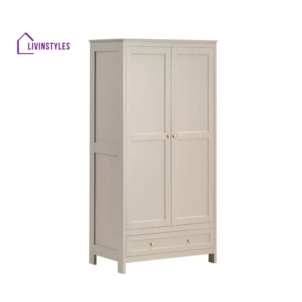 Agustín 2 Door Wardrobe with Drawer Wardrobe