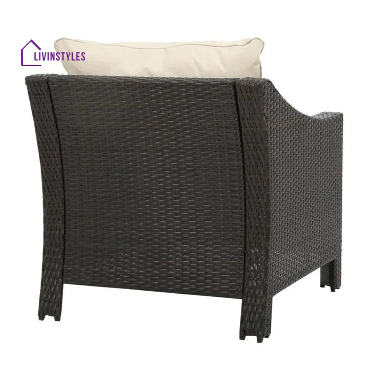 Ai Diya 1-Piece Outdoor Wicker Single Seater Sofa - Sofa Set