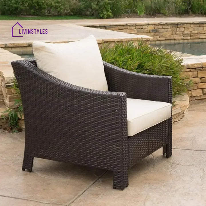 Ai Diya 1-Piece Outdoor Wicker Single Seater Sofa - Sofa Set