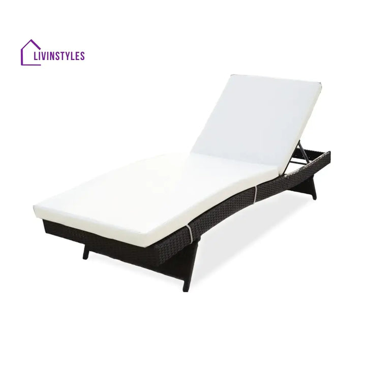 Aiko All-Weather HDPE Wicker Outdoor Chaise Lounge Chair Set of 2 - Lounger Set