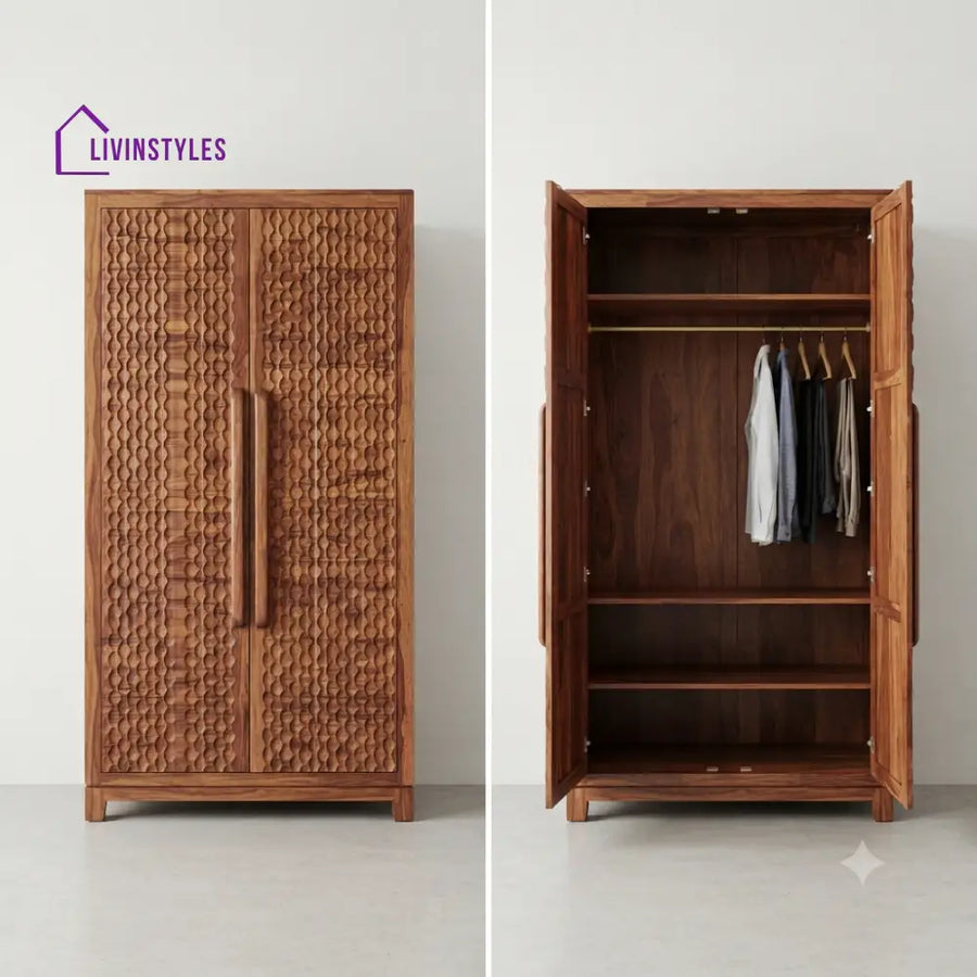 Aikya Wooden Wardrobe for Clothes | Cupboard for Clothes