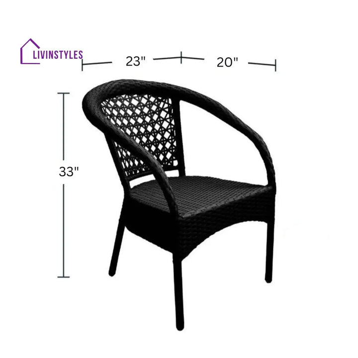 Aiman Outdoor Patio Seating Set 4 Chairs and 1 Table Set - Coffee Table Sets