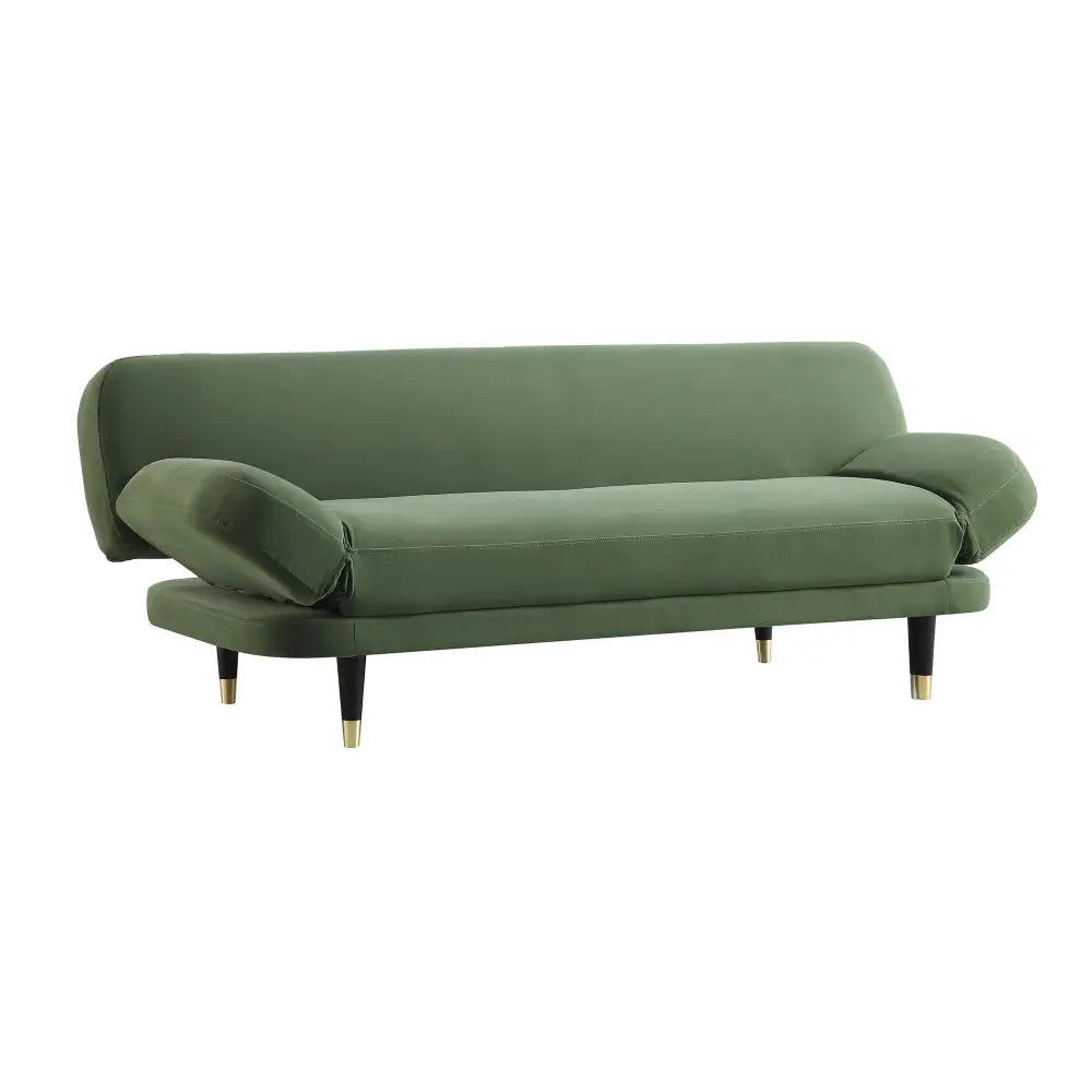 Solna 2-Seater Sofa Bed Moss Green Velvet Sofa Beds