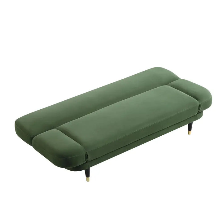 Solna 2-Seater Sofa Bed Moss Green Velvet Sofa Beds