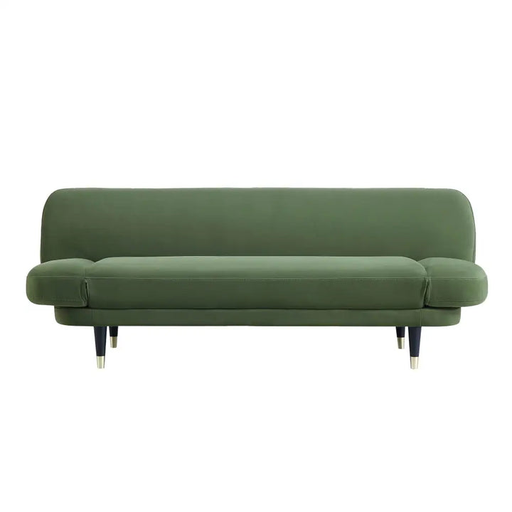 Solna 2-Seater Sofa Bed Moss Green Velvet Sofa Beds