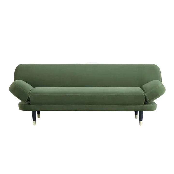 Solna 2-Seater Sofa Bed Moss Green Velvet Sofa Beds