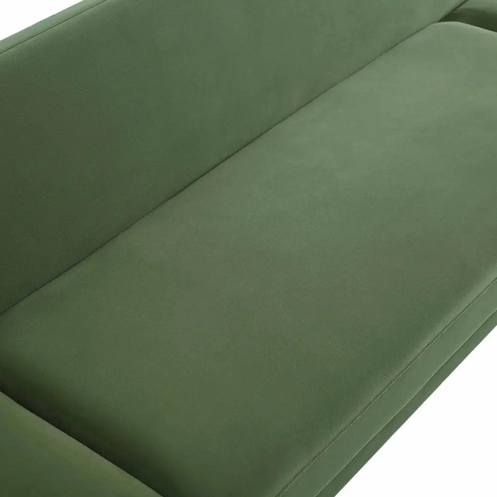 Solna 2-Seater Sofa Bed Moss Green Velvet Sofa Beds