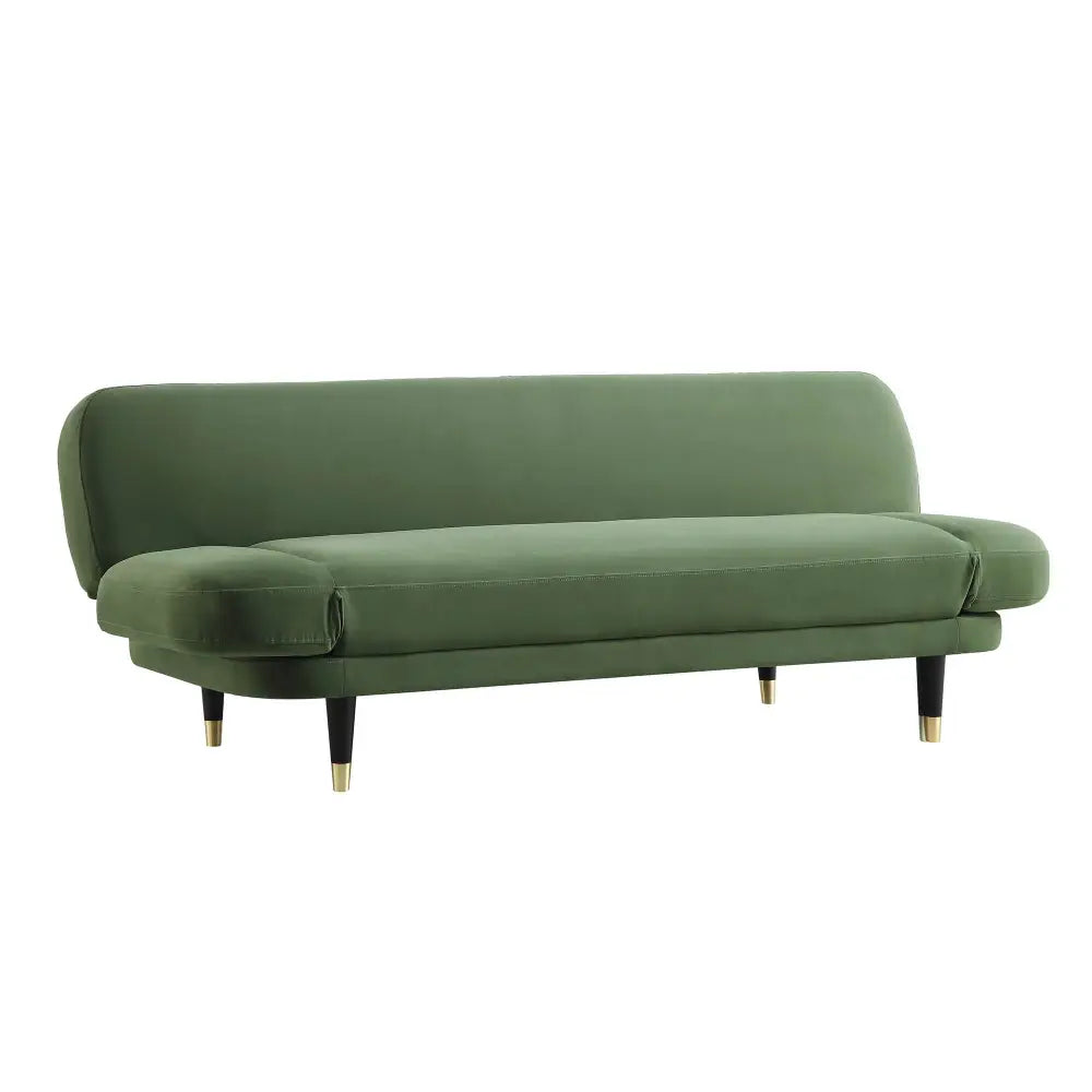 Solna 2-Seater Sofa Bed Moss Green Velvet Sofa Beds