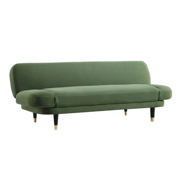 Solna 2-Seater Sofa Bed Moss Green Velvet Sofa Beds