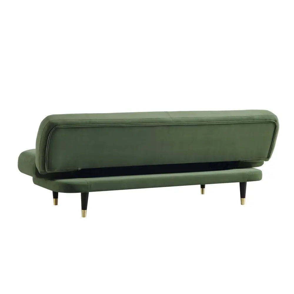 Solna 2-Seater Sofa Bed Moss Green Velvet Sofa Beds