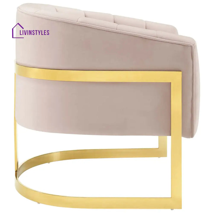 Aishwarya Living Room Chair - Light Pink