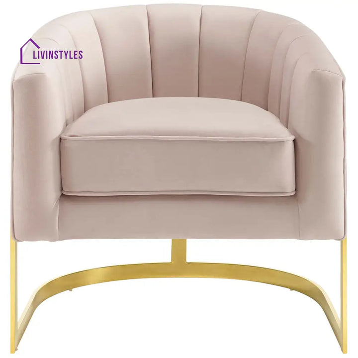 Aishwarya Living Room Chair - Light Pink