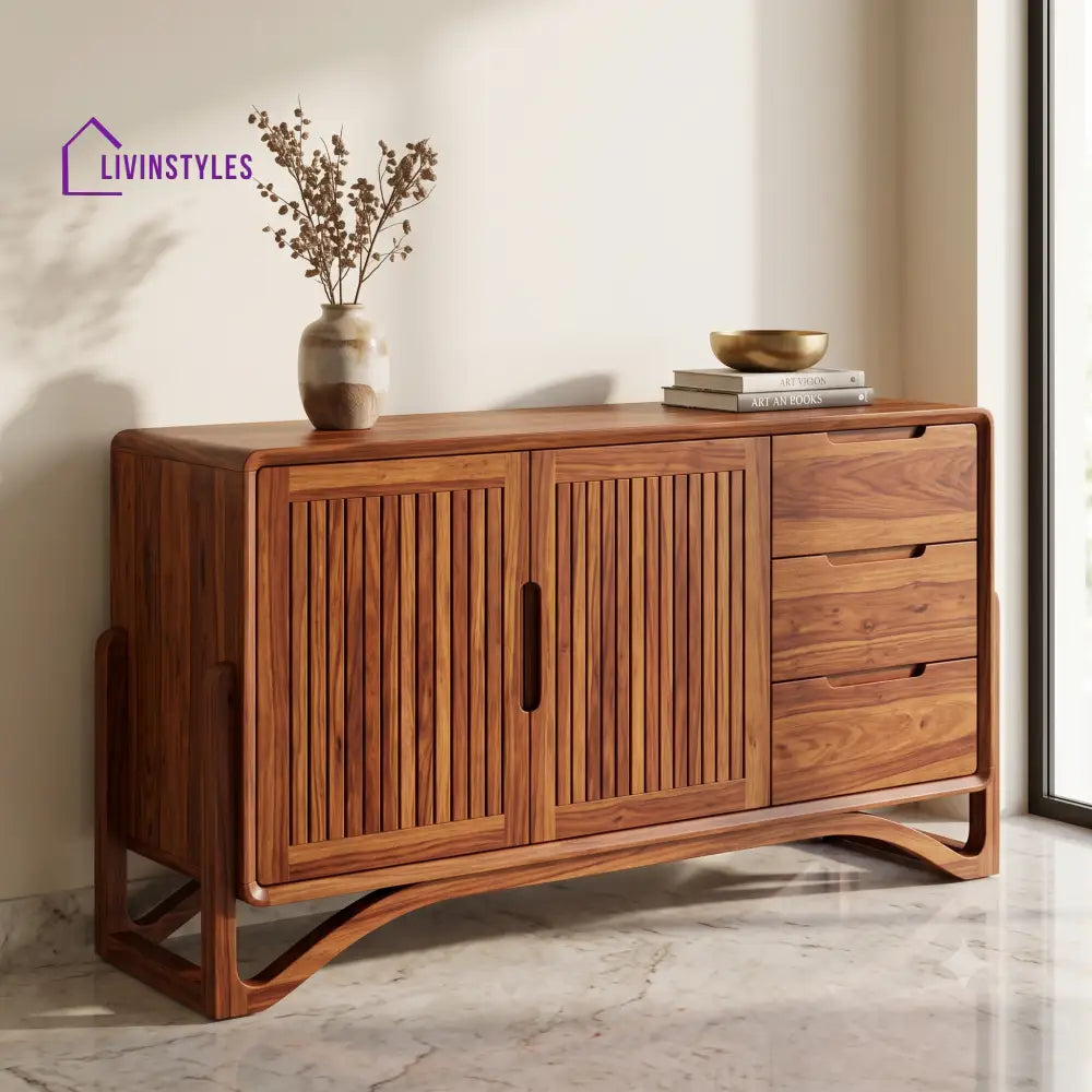 Aishwarya Premium Sheesham Wood Sideboard and Cabinet for Living Room