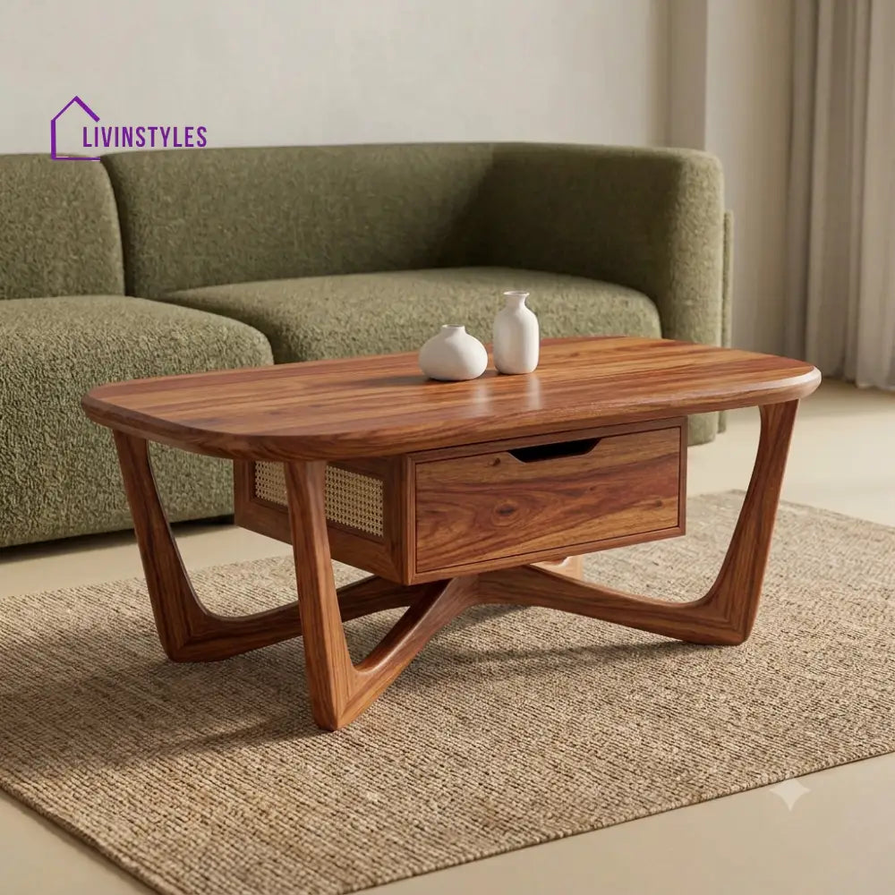 Aishwarya Premium Solid Wood Coffee Table for Living Room Online