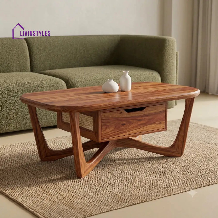Aishwarya Premium Solid Wood Coffee Table for Living Room Online