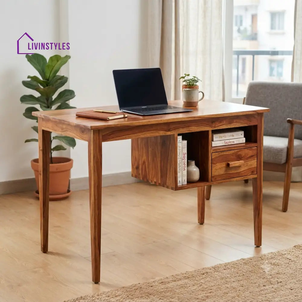 Aishwarya Sheesham Wood Study Table for Home | Wooden Study Table