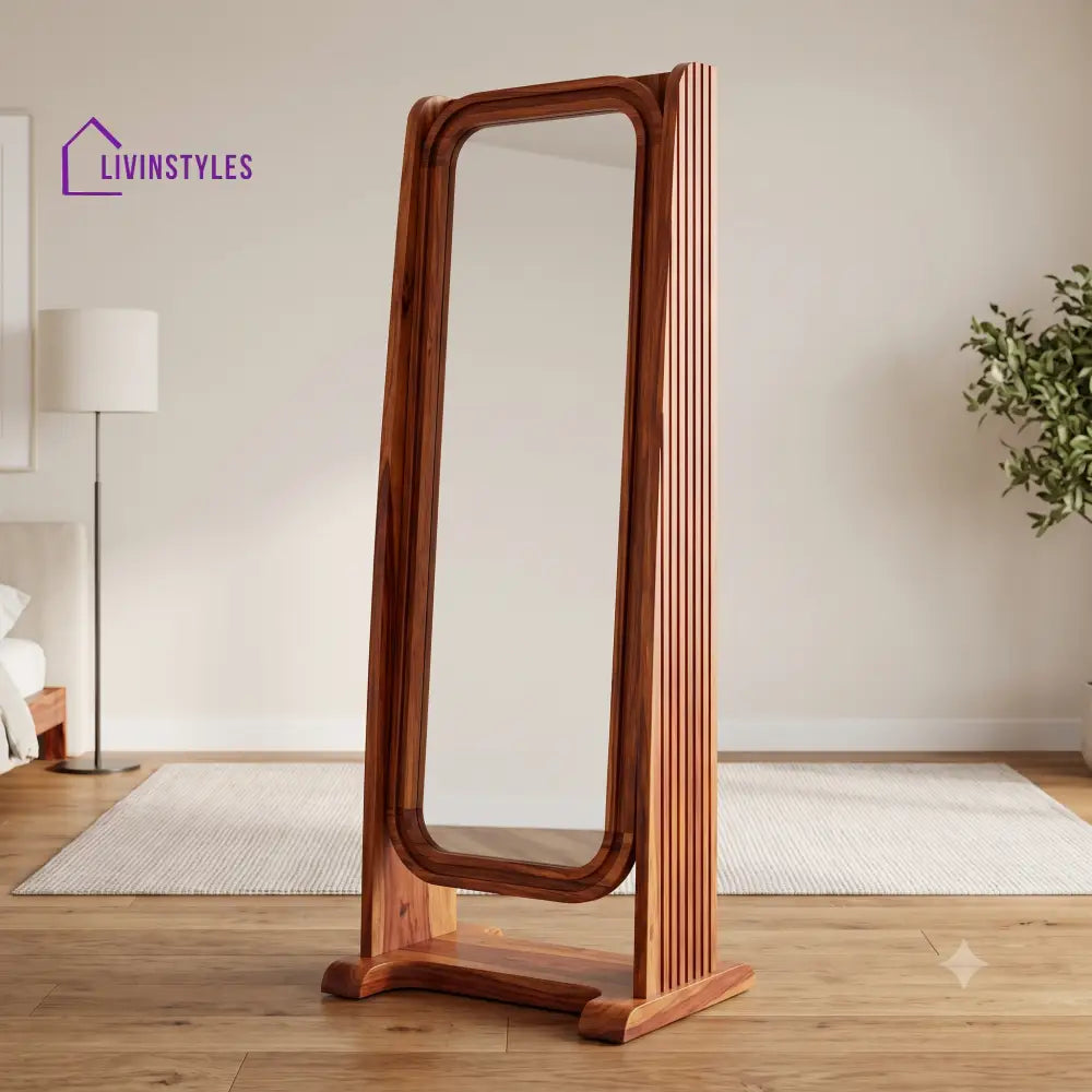 Aishwarya Wooden Full Length Mirror for Bedroom & Living Room