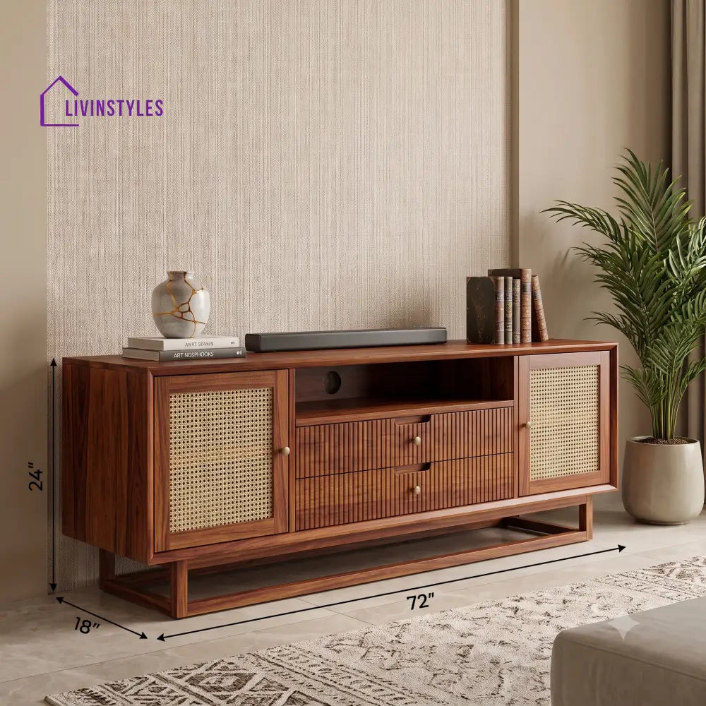 Ajay Solid Sheesham Wood Tv Unit for Living Room | Tv Cabinet | Tv Console
