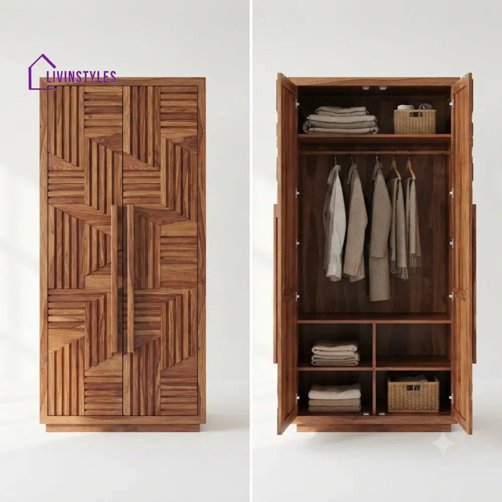 Akanksha Wooden Wardrobe for Clothes | Cupboard for Clothes